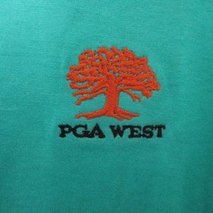 Vintage Titleist Mens S/S "PGA West" (CA) Green Cotton Golf Polo Shirt NWOT - M*